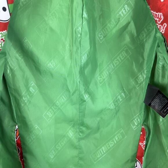 Suitmeister Boys’ M Christmas Blazer – Fun Holiday Party Jacket, Snowman Print - Picture 10 of 13